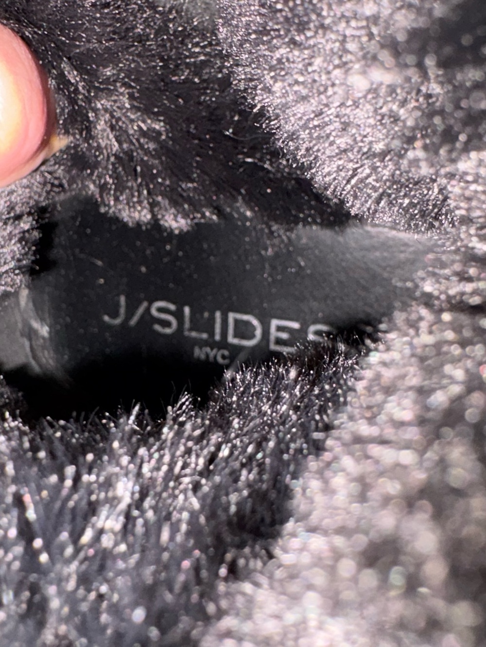 J/Slides Wells boots - faux fur botties in black. Size 7.5 - Picture 9 of 15